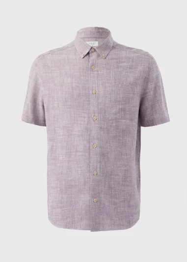 15551236-1905231054904996 Lilac Linen Yarn Shirt